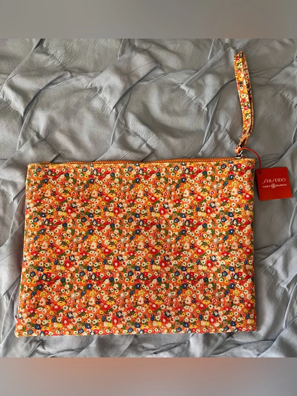 Shiseido X Tory Burch Floral Cosmetic Bag
